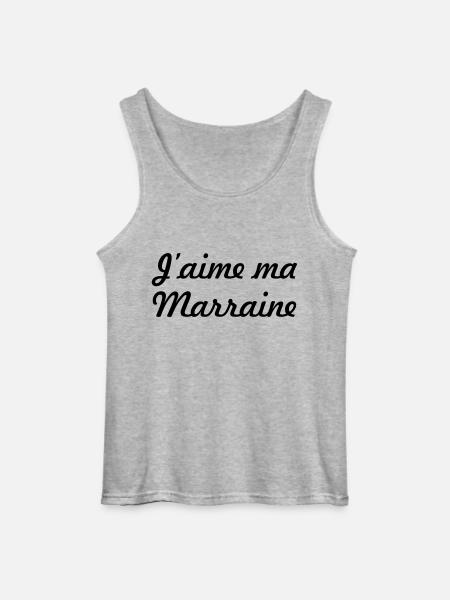 J'aime ma Marraine - Débardeur Gildan Homme - gris chiné