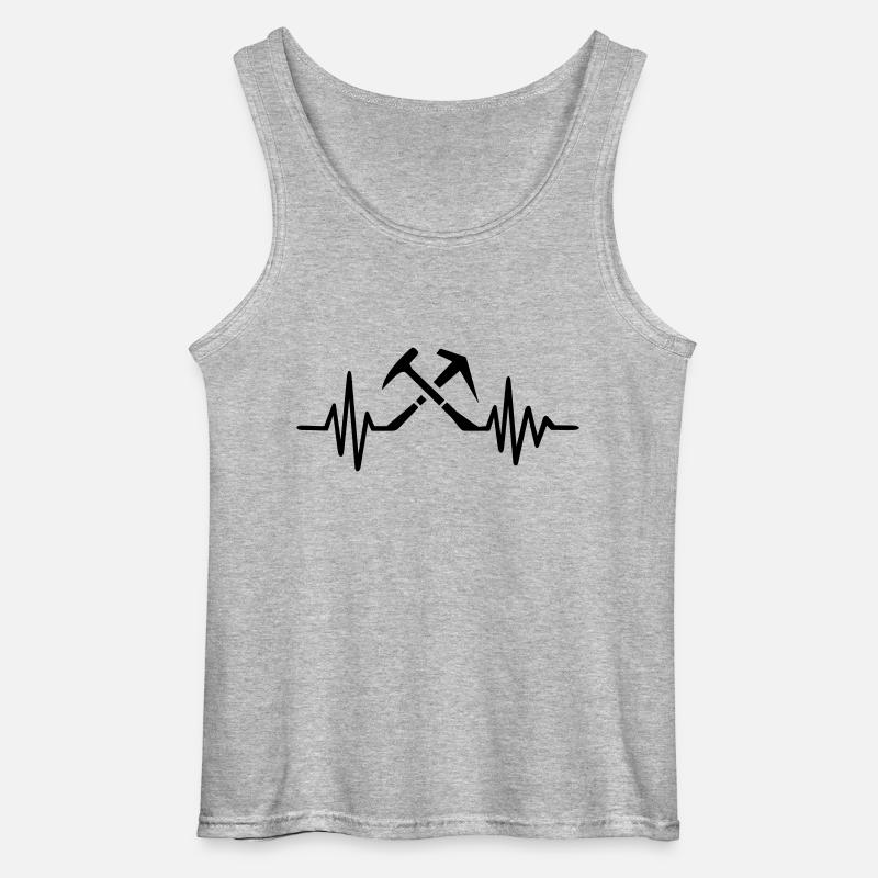 Dachdecker - Gildan Männer Tank Top - Grau meliert