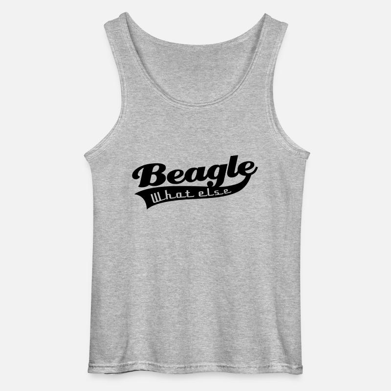 Beagle - Gildan Männer Tank Top - Grau meliert