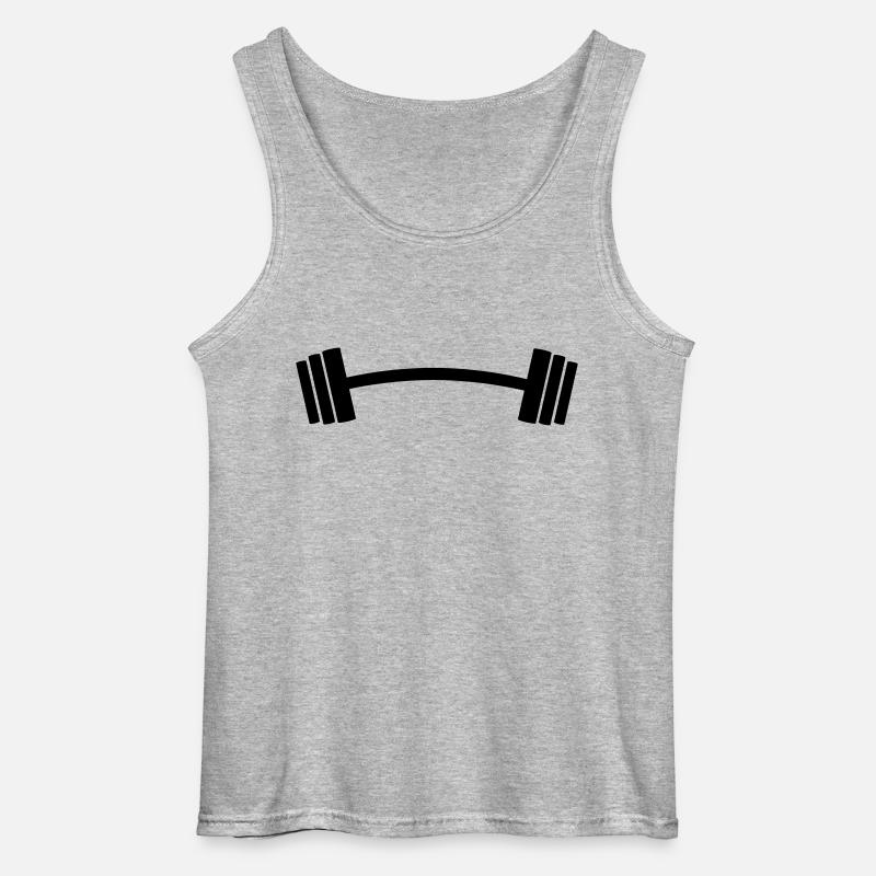 hantel - Gildan Männer Tank Top - Grau meliert