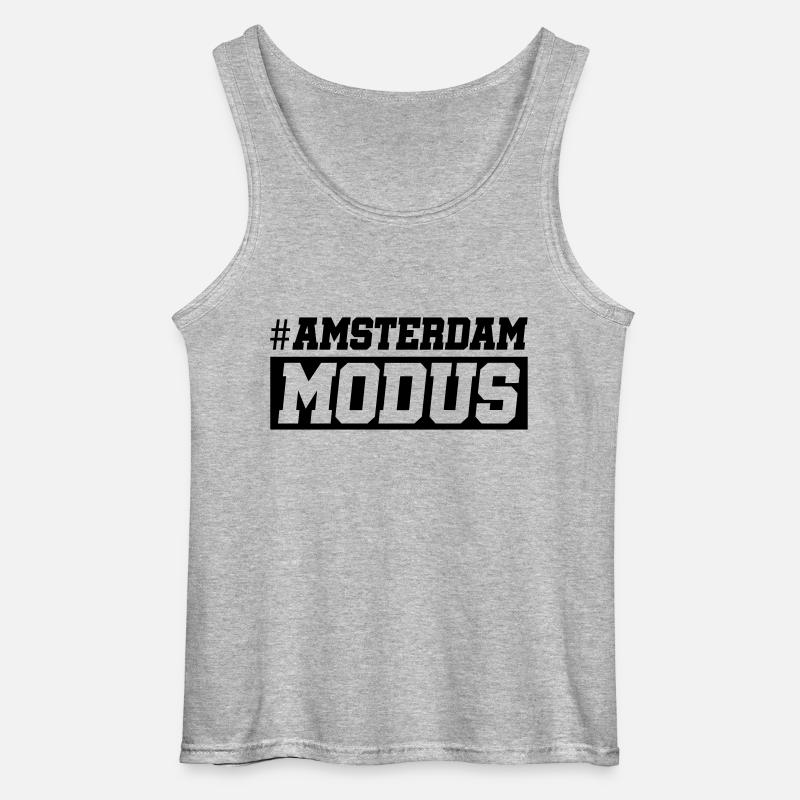 amsterdam modus design - Gildan Männer Tank Top - Grau meliert