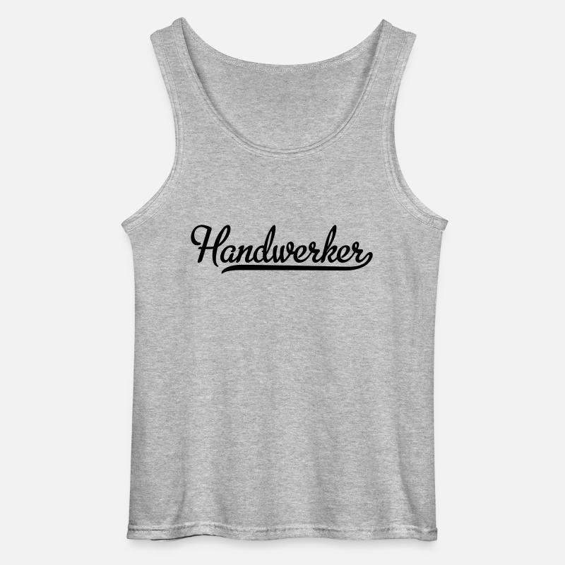 Handwerker - Gildan Männer Tank Top - Grau meliert