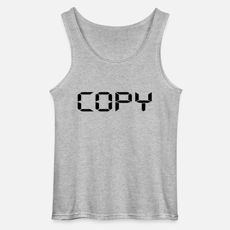 Copy - Copy and Paste - Gildan Men’s Tank Top - sports grey