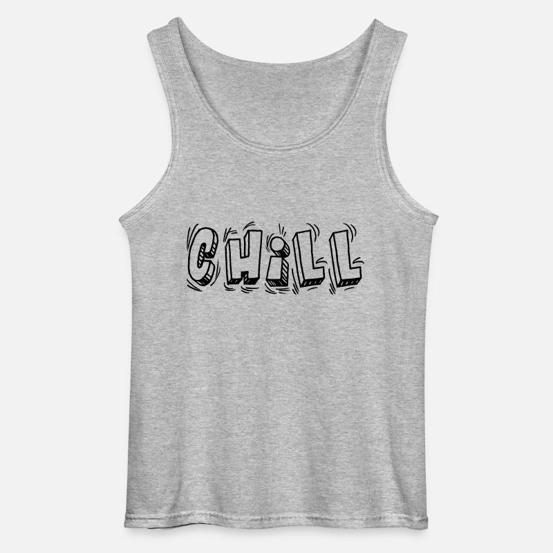 Chill - Gildan Männer Tank Top - Grau meliert