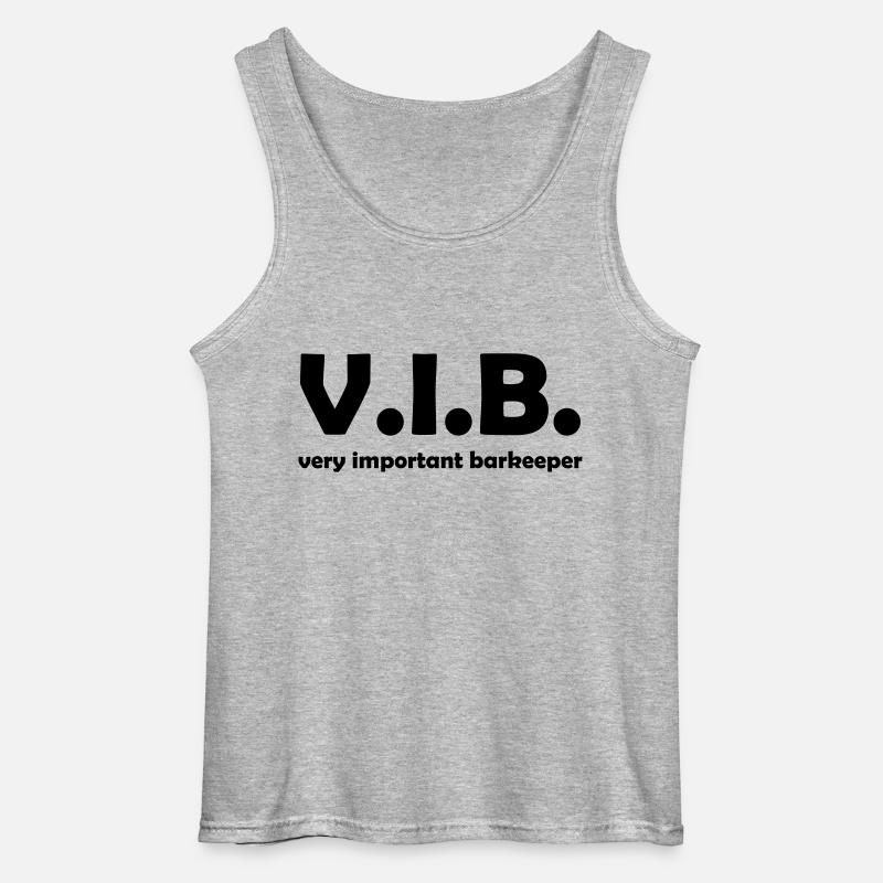 barkeeper - Gildan Männer Tank Top - Grau meliert
