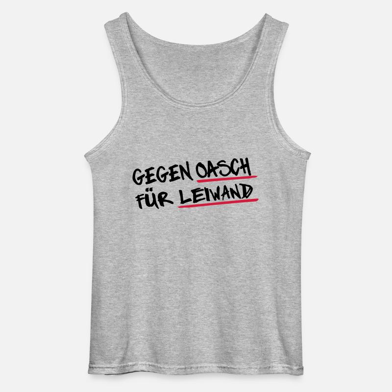 Oaschleiwand 2 - Gildan Männer Tank Top - Grau meliert