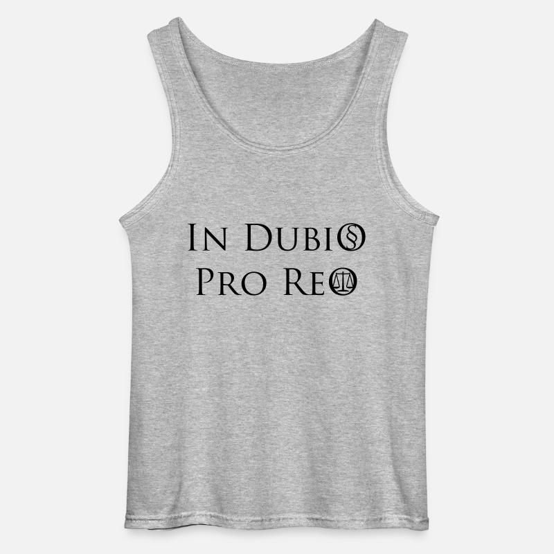 In Dubio pro Reo - Gildan Männer Tank Top - Grau meliert