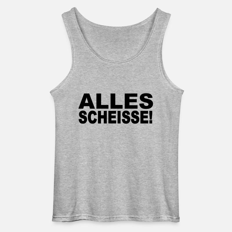 Alles Scheisse! - Gildan Männer Tank Top - Grau meliert