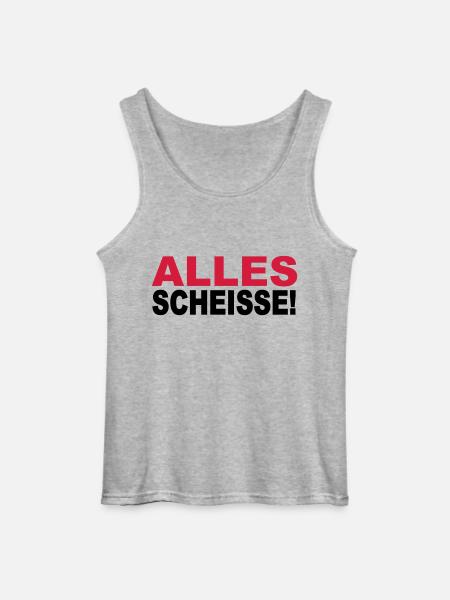 Alles Scheisse! - Gildan Männer Tank Top - Grau meliert