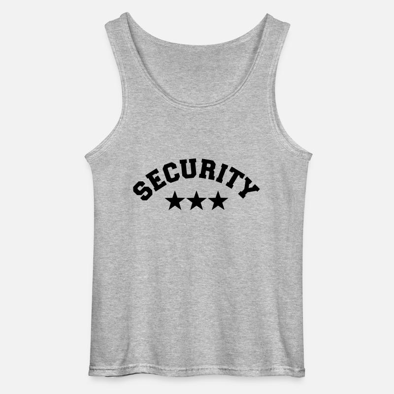 Security - Gildan Männer Tank Top - Grau meliert