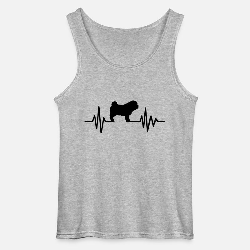 Shar Pei - Gildan Männer Tank Top - Grau meliert