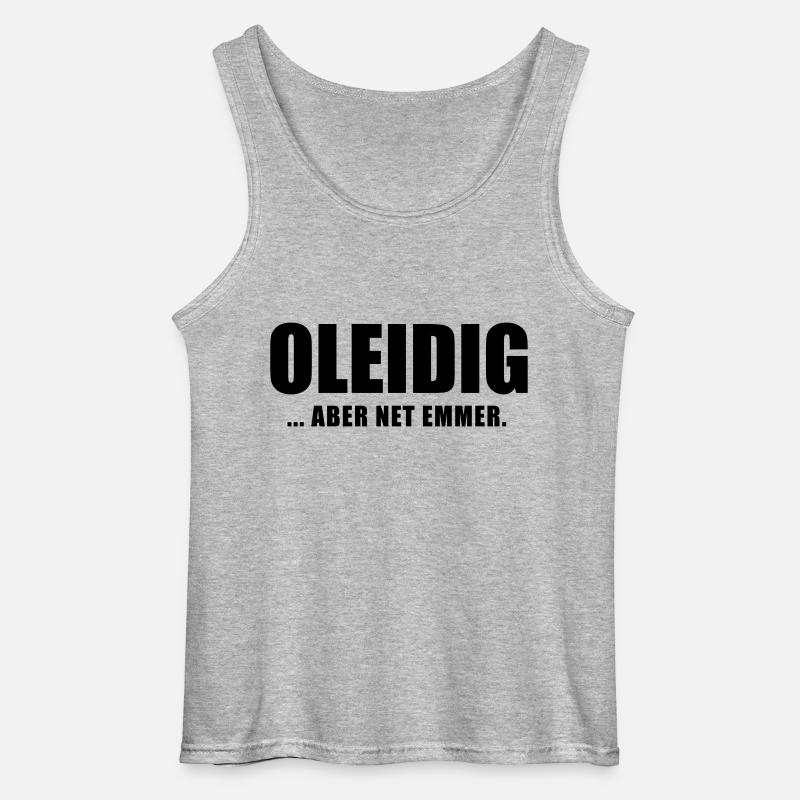 Oleidig - Gildan Männer Tank Top - Grau meliert