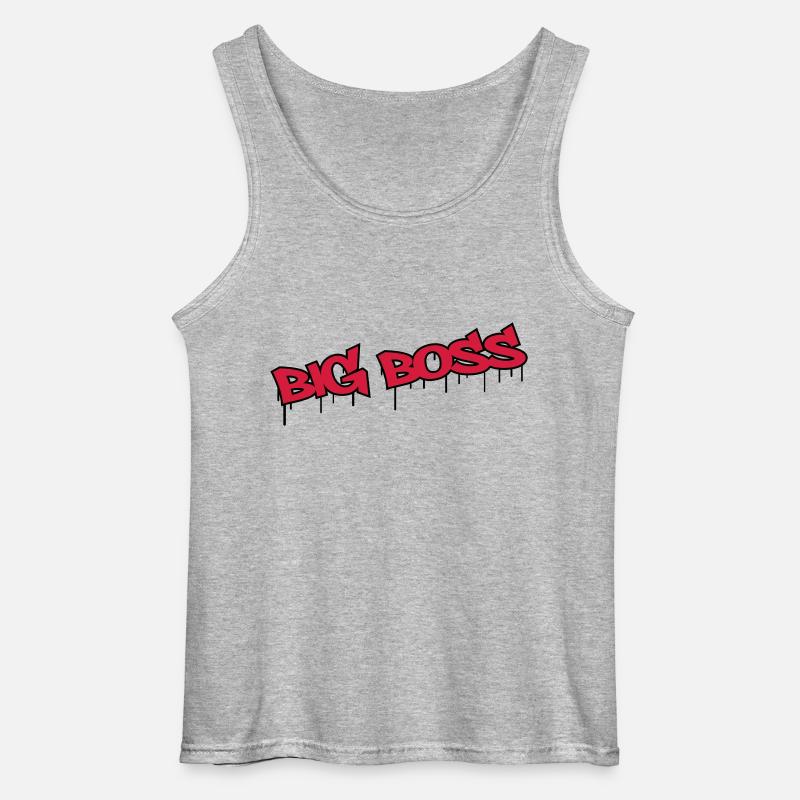 Big Boss - Gildan Männer Tank Top - Grau meliert