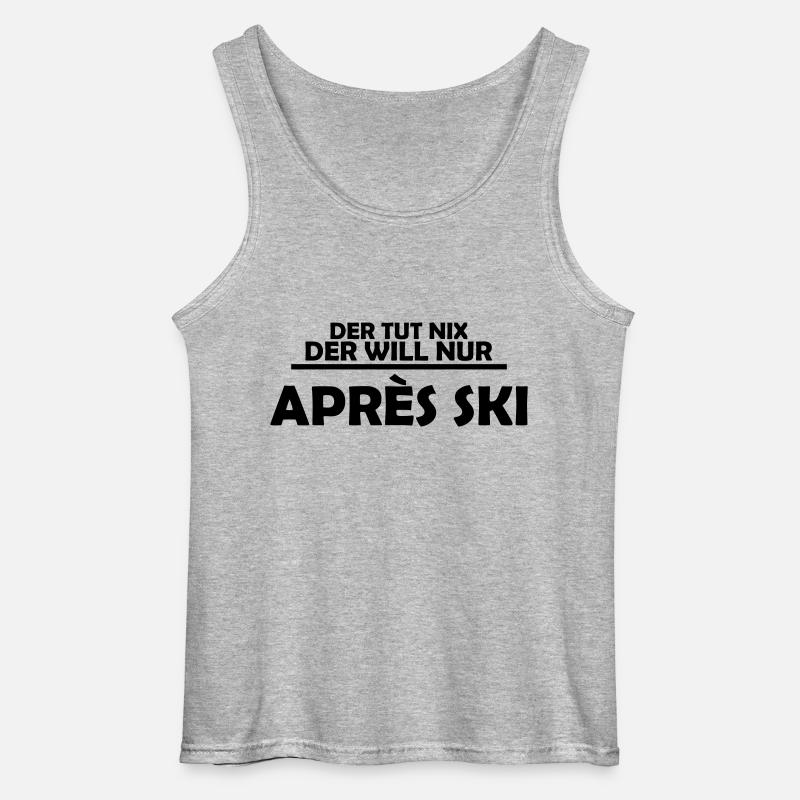 apres ski - Gildan Männer Tank Top - Grau meliert
