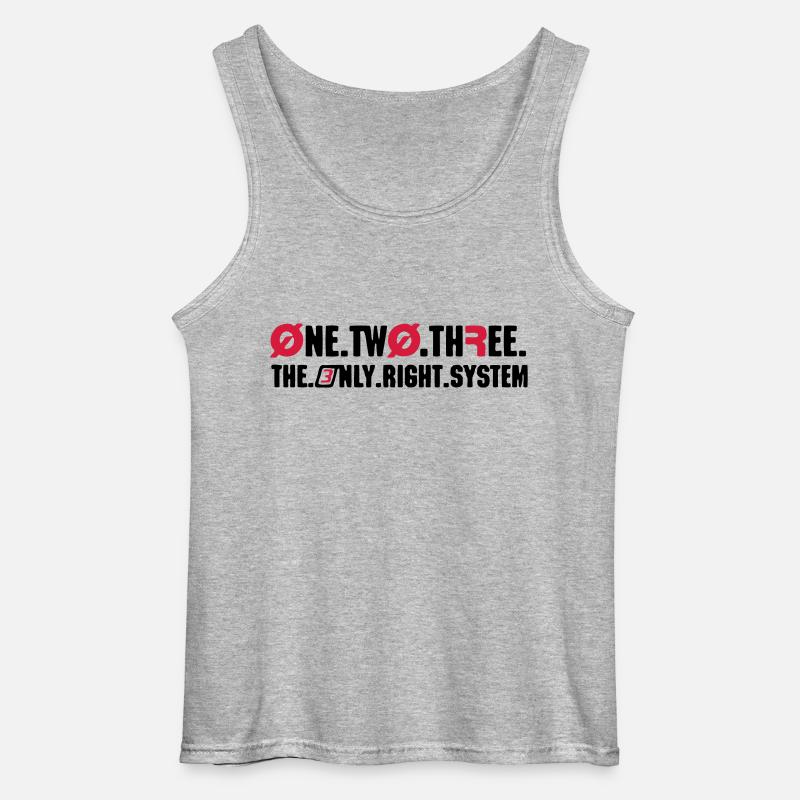 Right System - Gildan Männer Tank Top - Grau meliert