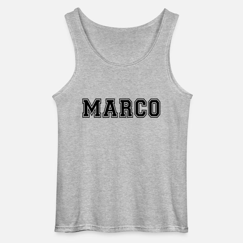 marco - Gildan Männer Tank Top - Grau meliert