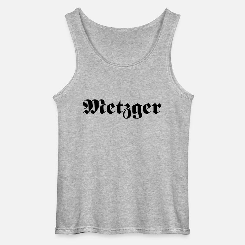 Metzger - Gildan Männer Tank Top - Grau meliert