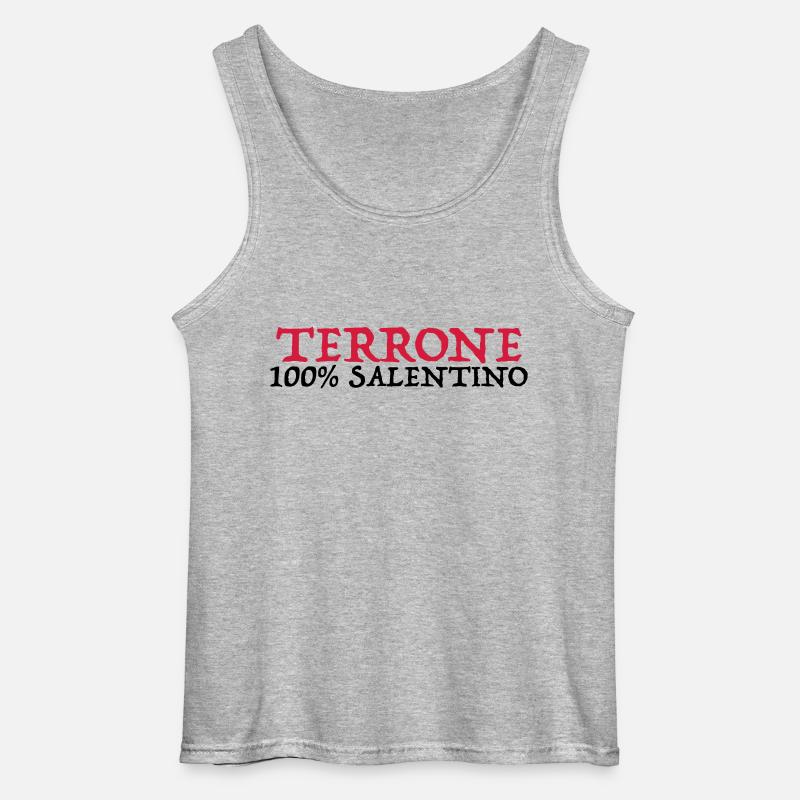 terrone salentino 100% - Canotta da uomo Gildan - grigio melange