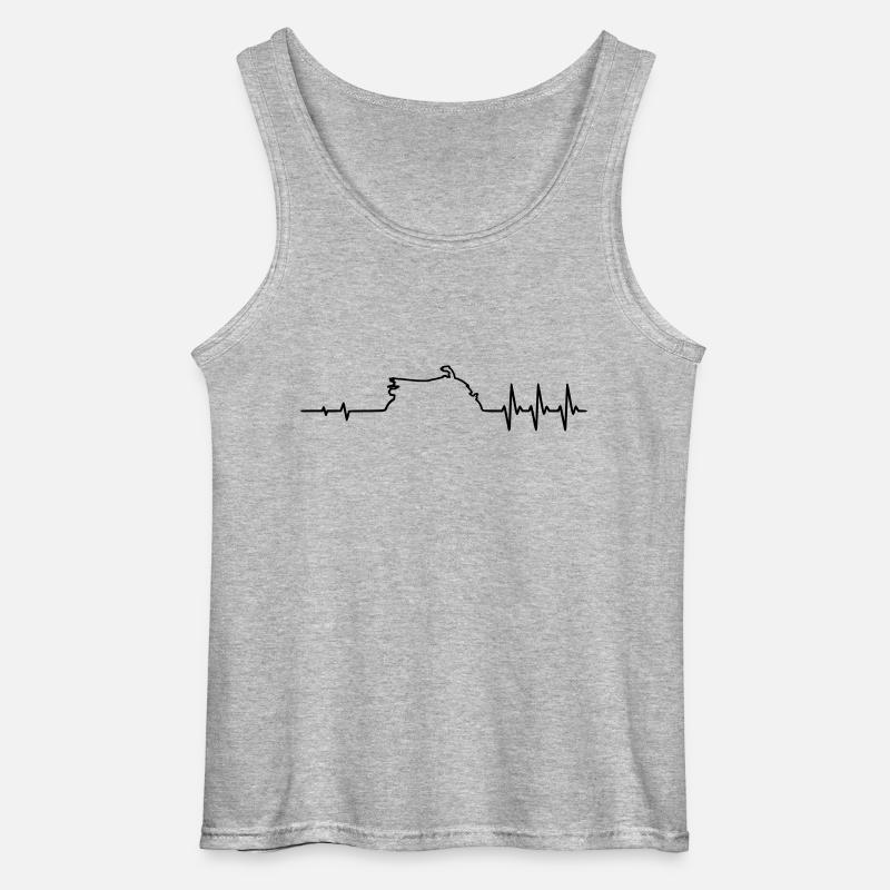 Puls Quad - Gildan Männer Tank Top - Grau meliert