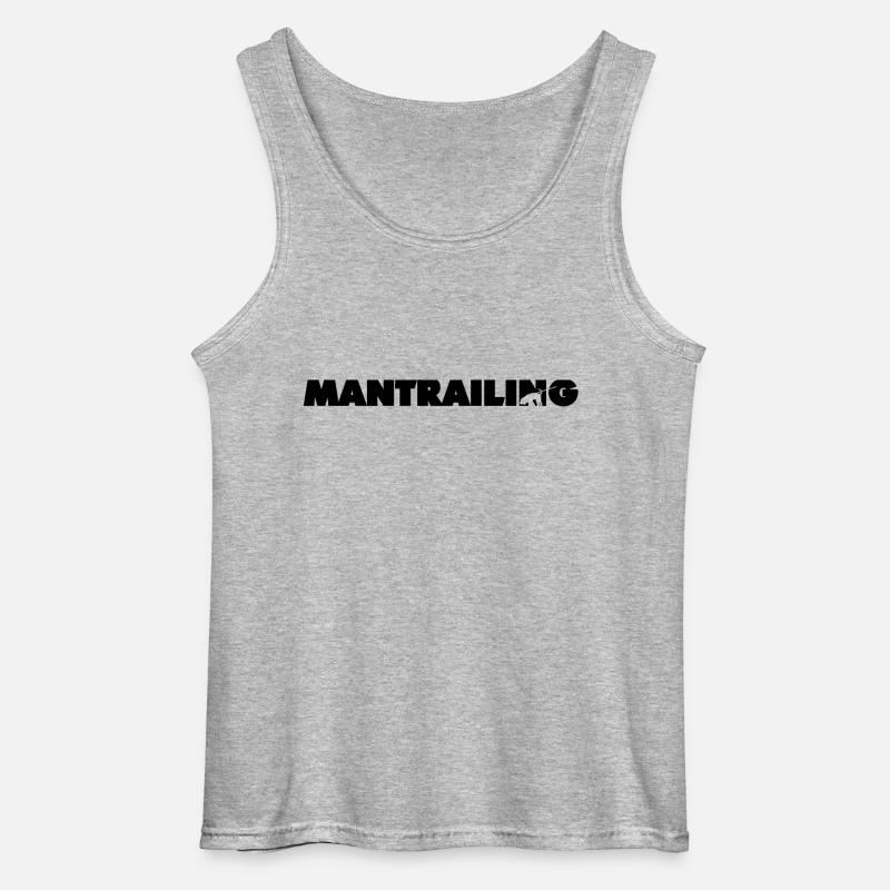 Mantrailing - Gildan Männer Tank Top - Grau meliert