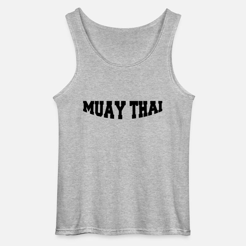 muay_thai1 - Gildan Männer Tank Top - Grau meliert