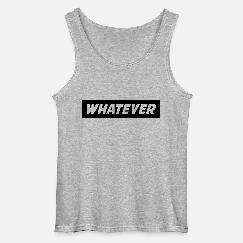 whatever_01 - Gildan Männer Tank Top - Grau meliert