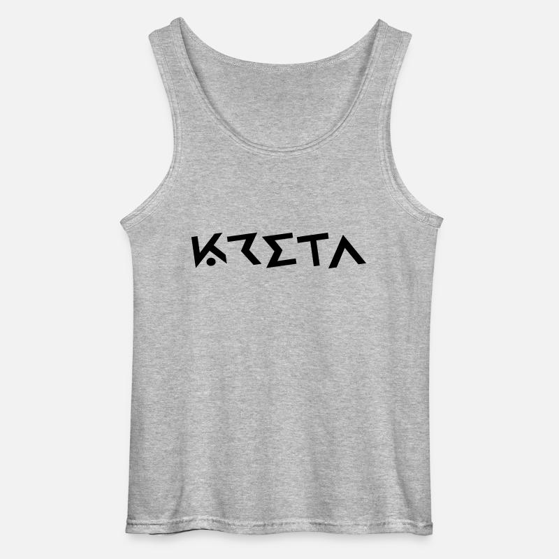 Kreta - Gildan Männer Tank Top - Grau meliert