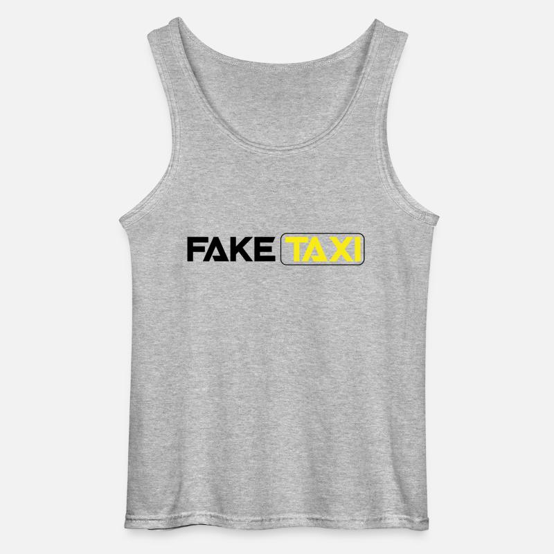 Falske Taxa - Gildan tanktop til mænd - gråmeleret