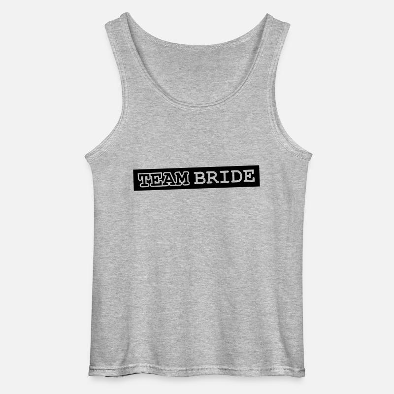 Team Bride Design - Gildan Männer Tank Top - Grau meliert