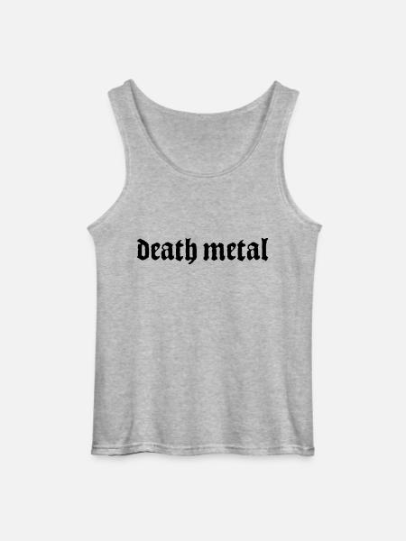 death_metal - Gildan Männer Tank Top - Grau meliert