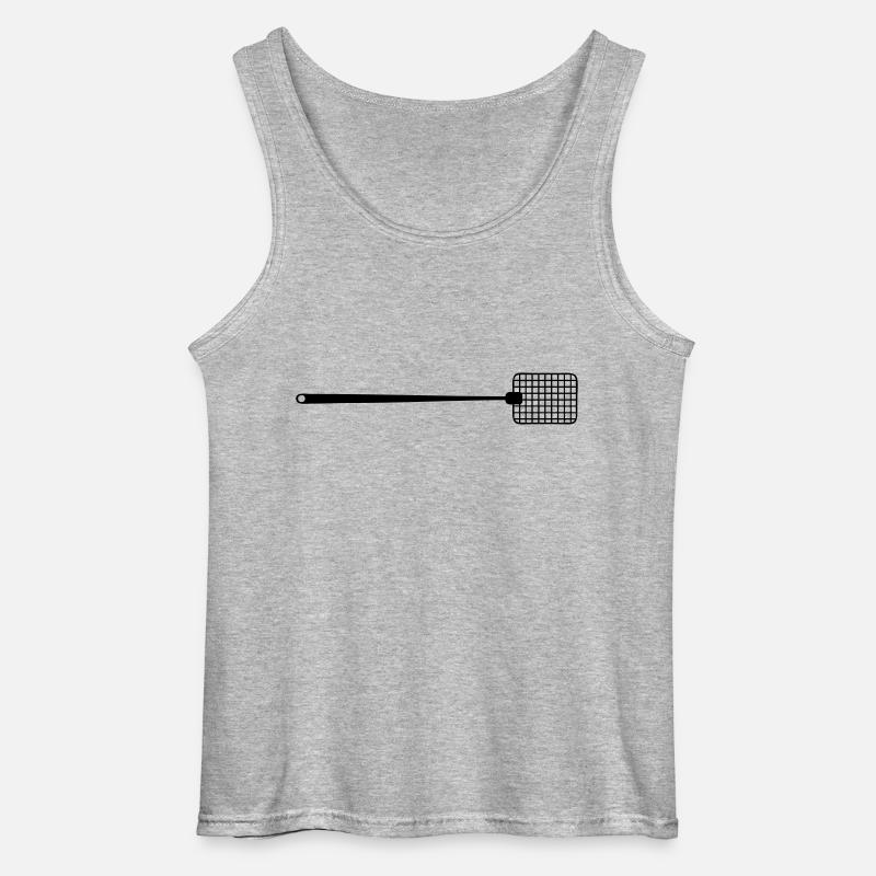 Fliegenklatsche - Gildan Männer Tank Top - Grau meliert