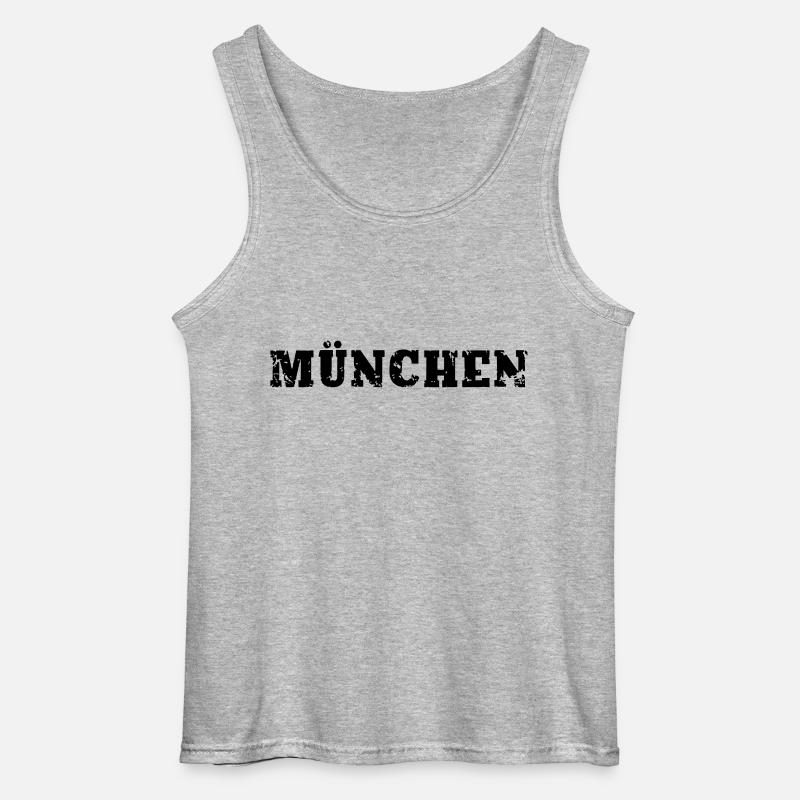 München - Gildan Männer Tank Top - Grau meliert