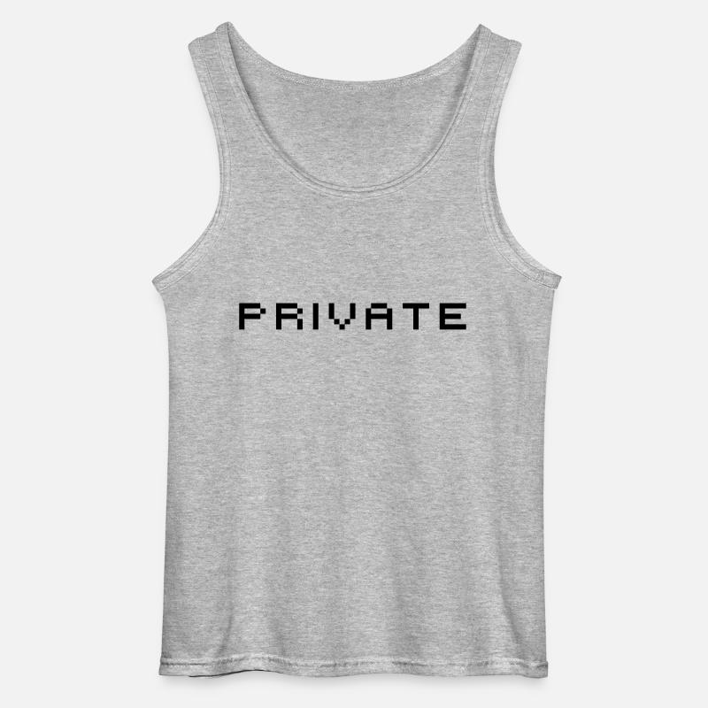Private - Gildan Männer Tank Top - Grau meliert