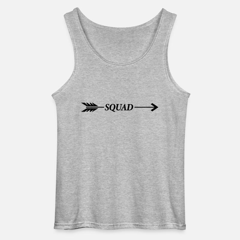squad pfeil - Gildan Männer Tank Top - Grau meliert