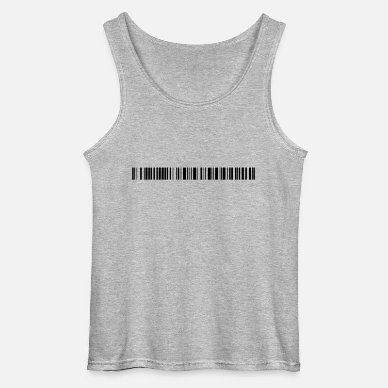 R U curious? - Gildan Männer Tank Top - Grau meliert
