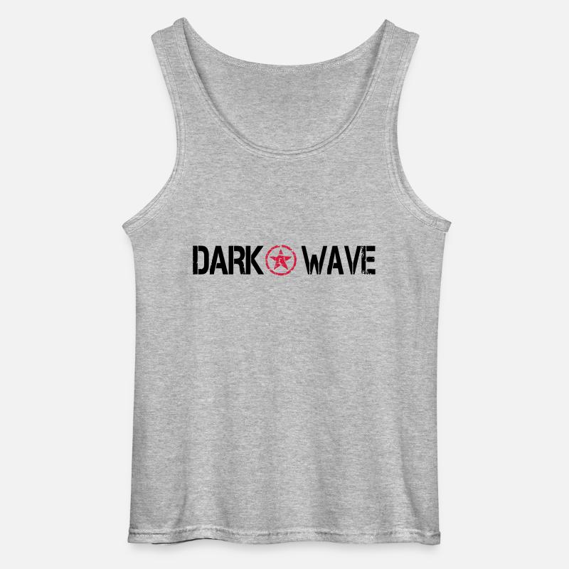 dark wave - Gildan Männer Tank Top - Grau meliert