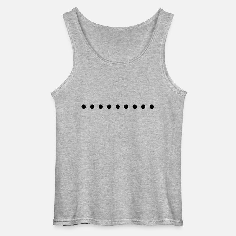 punkte - Gildan Männer Tank Top - Grau meliert