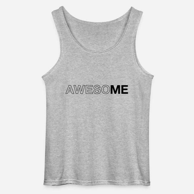 AwesoME - Gildan Männer Tank Top - Grau meliert