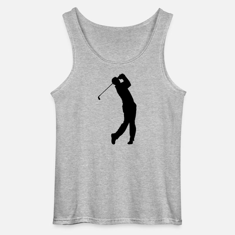 Golfer Schatten - Gildan Männer Tank Top - Grau meliert
