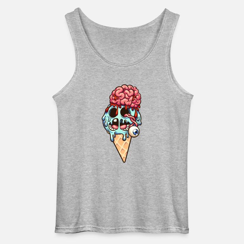 Zombie - Gildan Männer Tank Top - Grau meliert
