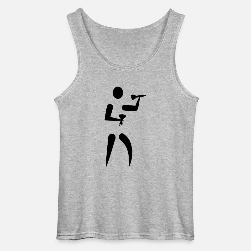 Darts - Gildan Männer Tank Top - Grau meliert