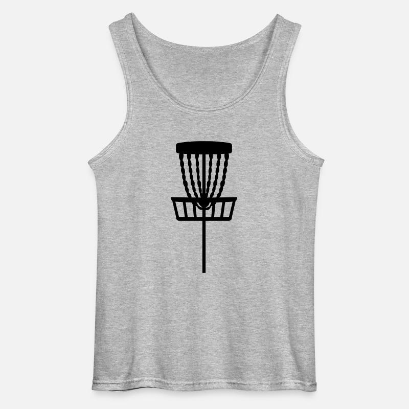 Disc golf - Gildan Männer Tank Top - Grau meliert