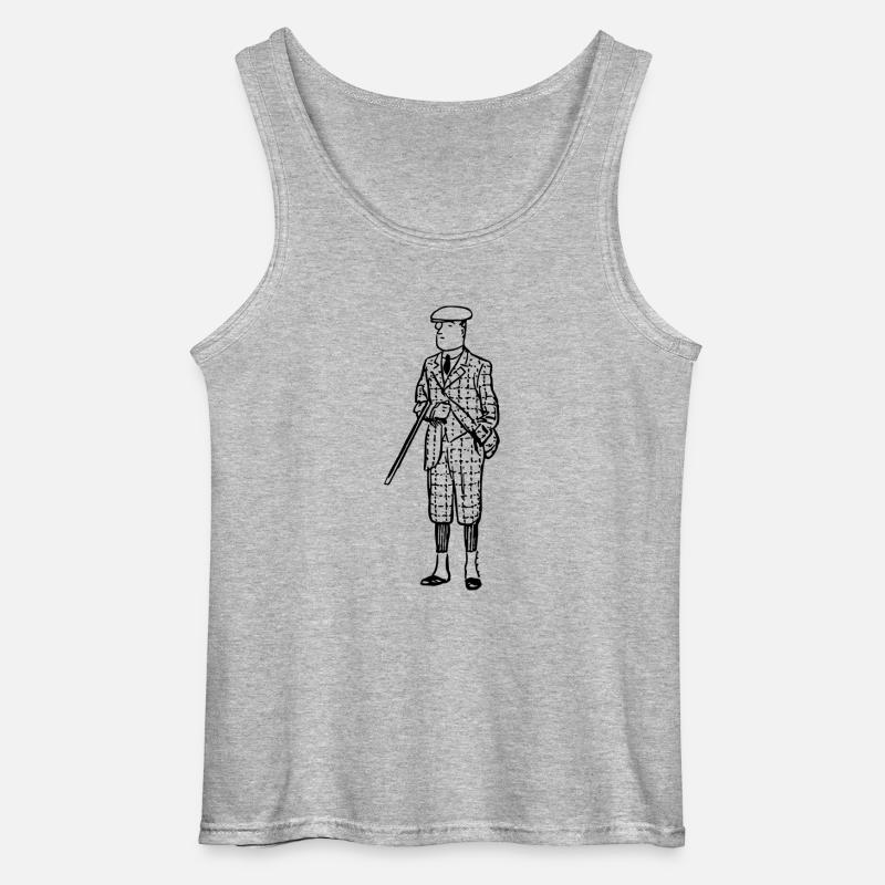 Klasischer Jäger, Geschenksidee - Gildan Männer Tank Top - Grau meliert