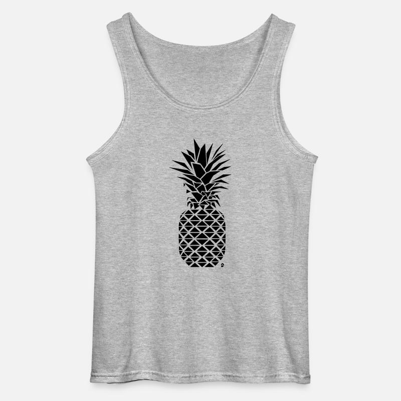 AD Geometric Pineapple - Gildan Männer Tank Top - Grau meliert