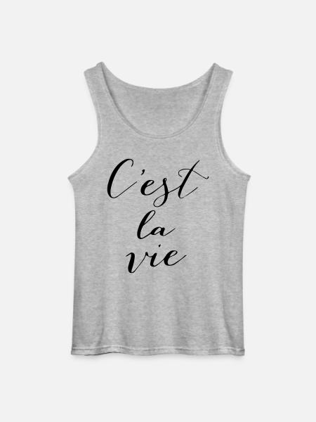 C'est la vie - Gildan Men’s Tank Top - sports grey