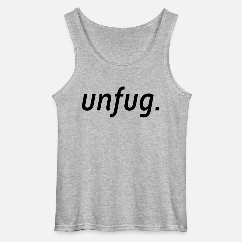 unfug. - Gildan Männer Tank Top - Grau meliert