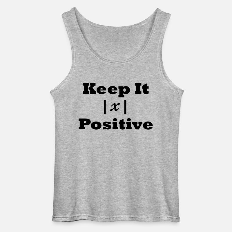 Halte es positiv - Gildan Männer Tank Top - Grau meliert