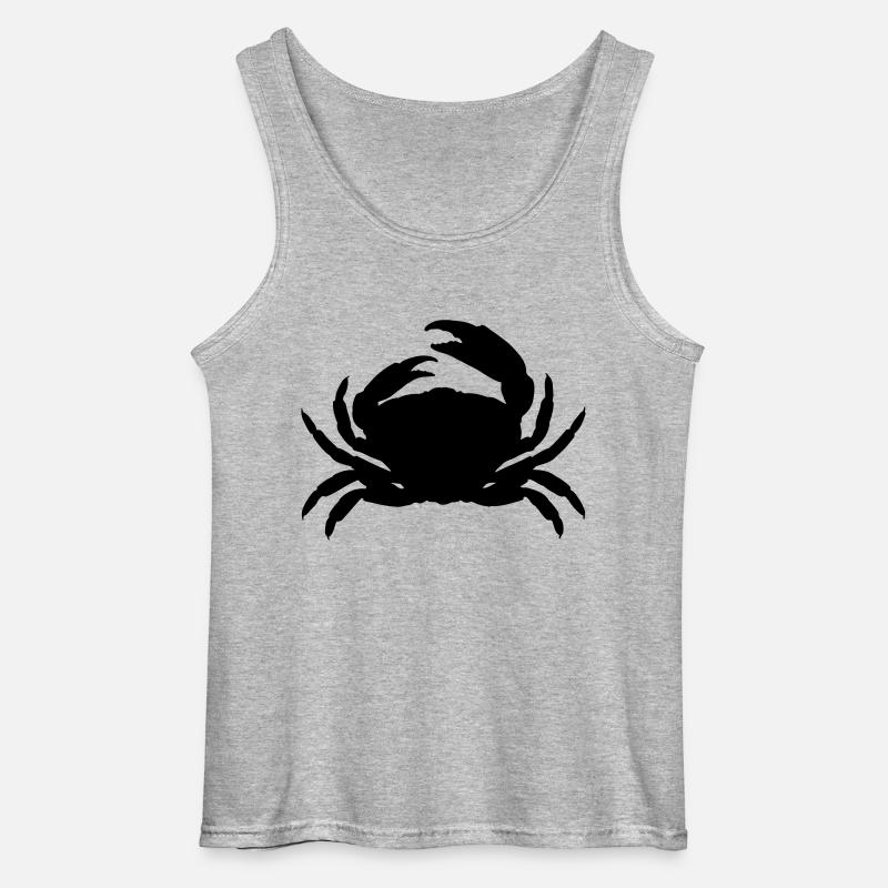 Krebs - Gildan Männer Tank Top - Grau meliert