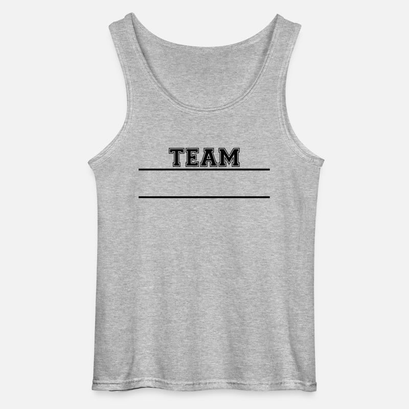 Das Team... - Gildan Männer Tank Top - Grau meliert