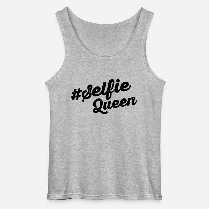 SelfieQueen - Gildan Männer Tank Top - Grau meliert